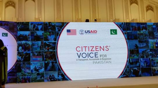 Shirakat at the Marriott Hotel for a Conference on Citizens Voice for Pakistan