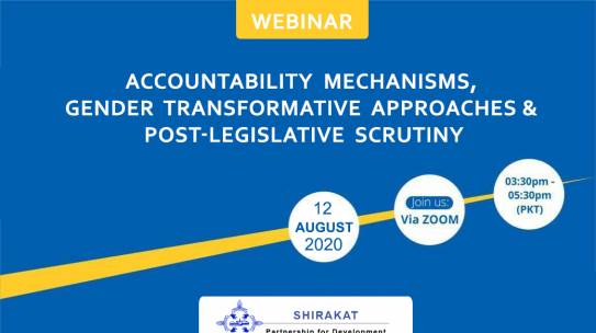 Accountability Mechanisms, Gender Transformative Approaches  &  Post-legislative Scrutiny